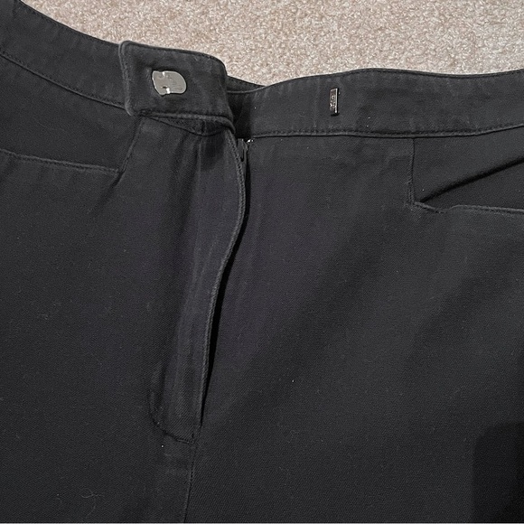 Women’s Black Straight Dress Pants with Pockets - Picture 6 of 8